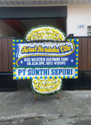 Papan Bunga Duka di Ampenan Tengah
